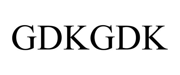 Trademark Logo GDKGDK