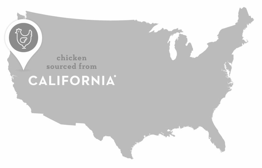  CHICKEN SOURCED FROM CALIFORNIA