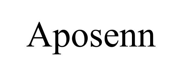 Trademark Logo APOSENN