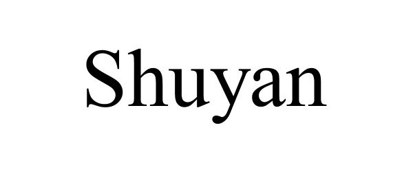 Trademark Logo SHUYAN