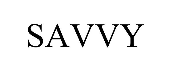 Trademark Logo SAVVY