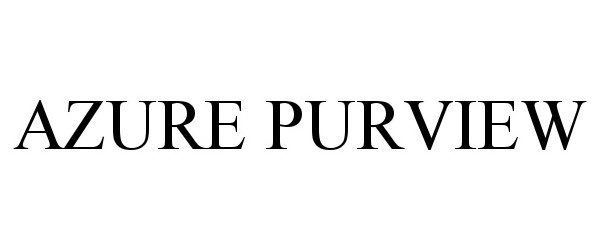 Trademark Logo AZURE PURVIEW