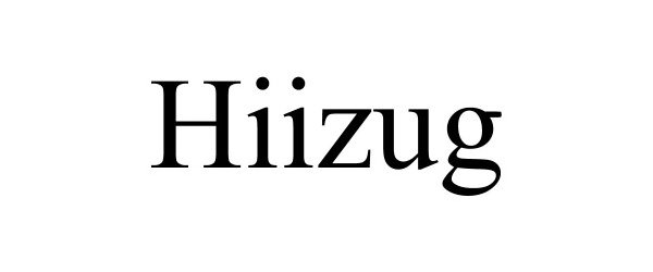 Trademark Logo HIIZUG