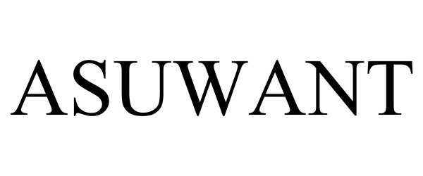 Trademark Logo ASUWANT