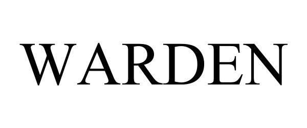 Trademark Logo WARDEN