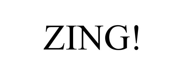 Trademark Logo ZING!