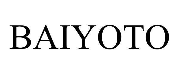 Trademark Logo BAIYOTO