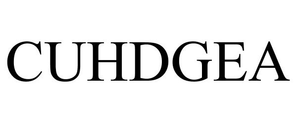 Trademark Logo CUHDGEA