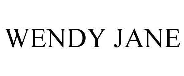 Trademark Logo WENDY JANE