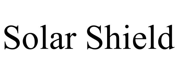 Trademark Logo SOLAR SHIELD