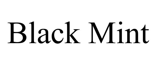 Trademark Logo BLACK MINT