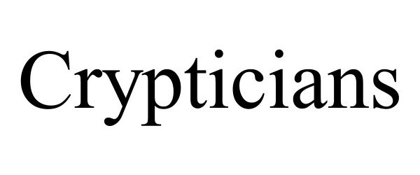 Trademark Logo CRYPTICIANS
