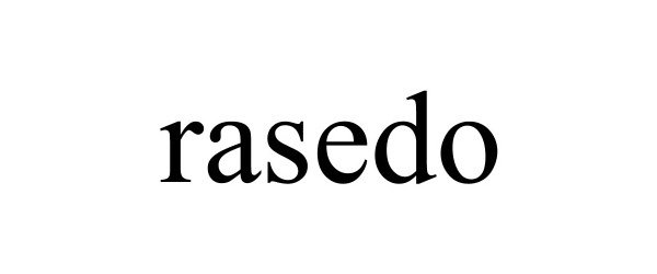 Trademark Logo RASEDO