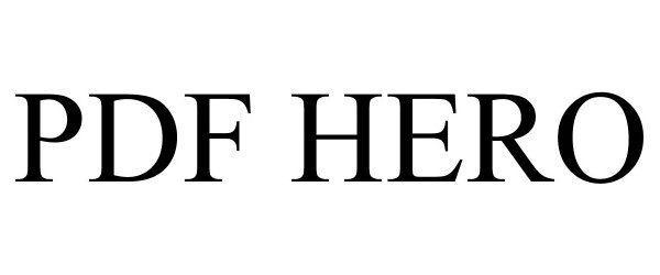 Trademark Logo PDF HERO