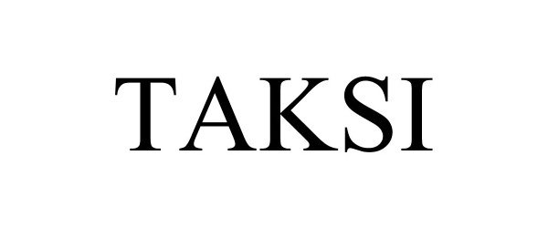 Trademark Logo TAKSI