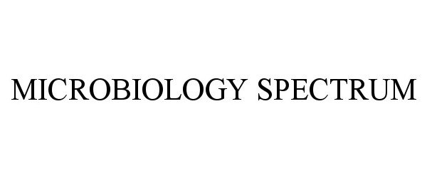 Trademark Logo MICROBIOLOGY SPECTRUM