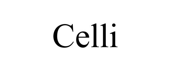 Trademark Logo CELLI