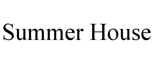 Trademark Logo SUMMER HOUSE