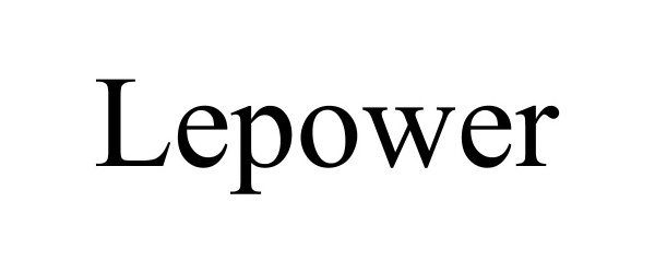 Trademark Logo LEPOWER
