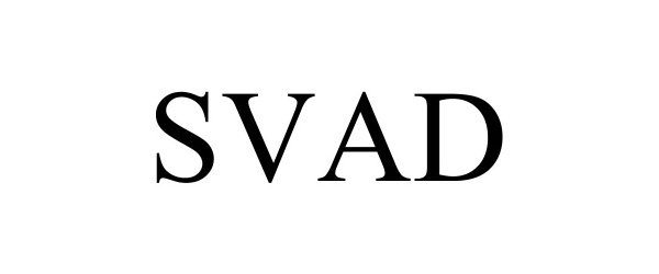 Trademark Logo SVAD