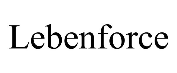 Trademark Logo LEBENFORCE