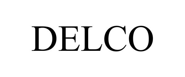 Trademark Logo DELCO