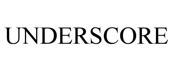 Trademark Logo UNDERSCORE
