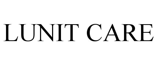 Trademark Logo LUNIT CARE