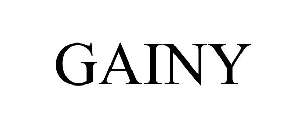 Trademark Logo GAINY
