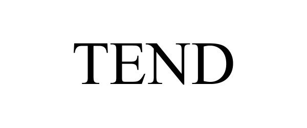 Trademark Logo TEND