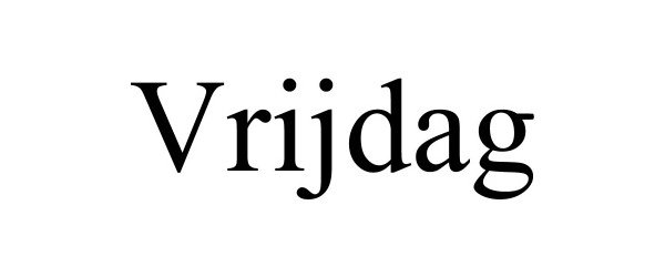 Trademark Logo VRIJDAG