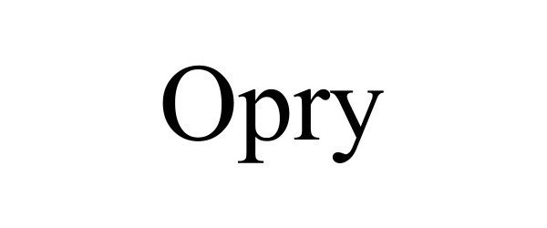 Trademark Logo OPRY