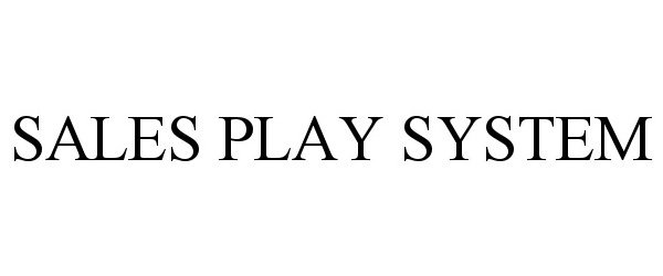  SALES PLAY SYSTEM