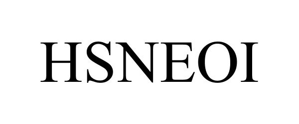 Trademark Logo HSNEOI