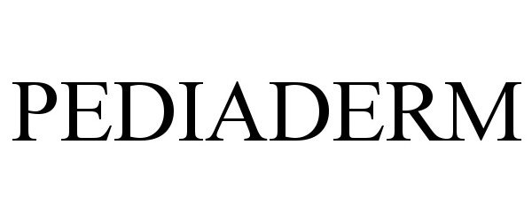 Trademark Logo PEDIADERM