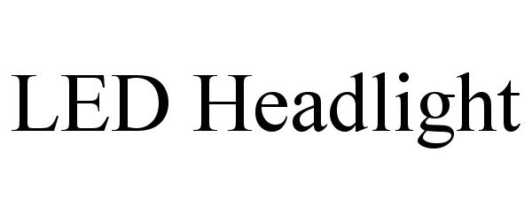 Trademark Logo LED HEADLIGHT