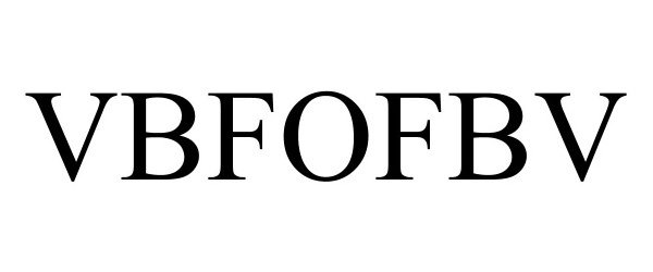 Trademark Logo VBFOFBV