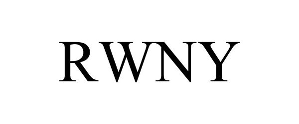 Trademark Logo RWNY