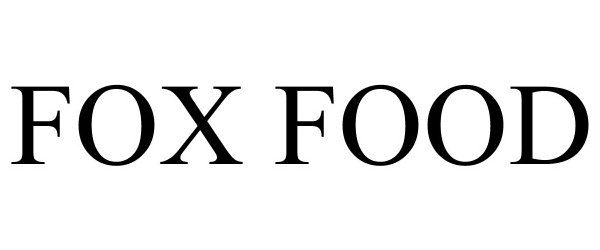 Trademark Logo FOX FOOD
