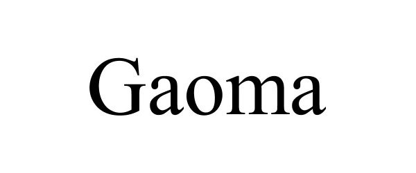 Trademark Logo GAOMA