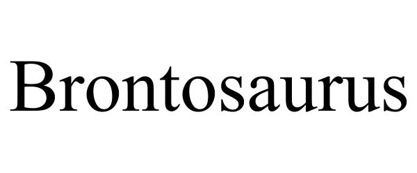 Trademark Logo BRONTOSAURUS