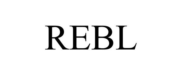 Trademark Logo REBL