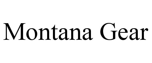 Trademark Logo MONTANA GEAR