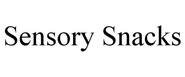 Trademark Logo SENSORY SNACKS