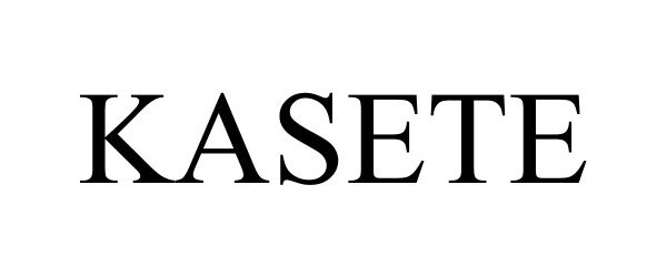 Trademark Logo KASETE