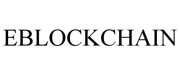 Trademark Logo EBLOCKCHAIN