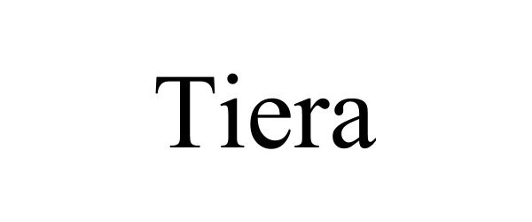 Trademark Logo TIERA