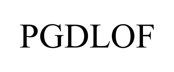 Trademark Logo PGDLOF