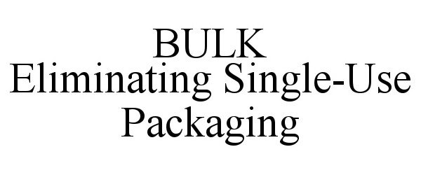 Trademark Logo BULK ELIMINATING SINGLE-USE PACKAGING