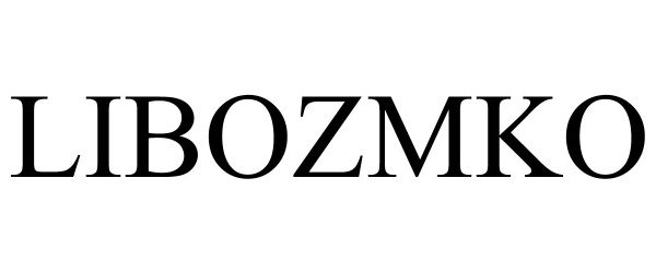 Trademark Logo LIBOZMKO